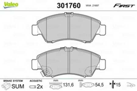 Bromsbeläggsats, Framaxel, honda, 45022S04505, 45022-S04-505, 45022S04E50, 45022-S04-E50, 45022S04G00, 45022-S04-G00, 45022S04G