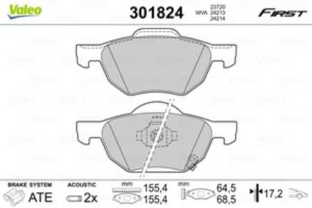 Bromsbeläggsats, Framaxel, honda accord vii, accord tourer vii, 45022SEAE01, 45022-SEA-E01