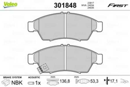 Bromsbeläggsats, Framaxel, suzuki liana, liana halvkombi, 5581054G00, 55810-54G00, 5581054G50, 55810-54G50, 5581054G61, 55810-5