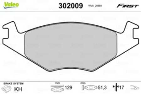 Bromsbeläggsats, Framaxel, seat,vw, 191698151, 191698151A, 191698151E, 191698151F