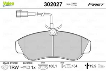 Bromsbeläggsats, Framaxel, citroën,fiat,peugeot, 425225, 4252-25, 425227, 4252-27, 425456, 4254-56, 71753040, 77362233, 9948629