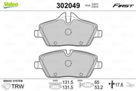 Bromsbeläggsats, Framaxel, bmw,mini, 34 10 6 884 263, 34 11 2 288 854, 34 11 6 767 143, 34 11 6 767 144, 34 11 6 771 837, 34 11