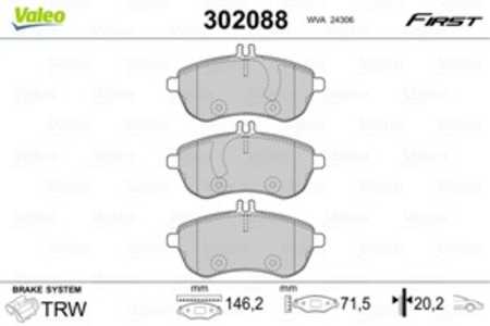 Bromsbeläggsats, Framaxel, mercedes-benz, 0054200820, 0054200920, 0054201220, 0054201520, 0064207120, 0074201620, 0074205520, 0