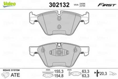 Bromsbeläggsats, Framaxel, bmw, 34 11 2 288 856, 34 11 2 288 857, 34 11 6 771 972, 34 11 6 777 772, 34112288856, 34112288857, 3