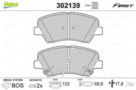 Bromsbeläggsats, Framaxel, hyundai,kia, 581012VA50, 58101-2VA50, 581012VA60, 58101-2VA60, 581013XA00, 58101-3XA00, 581013XA20, 