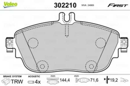 Bromsbeläggsats, Framaxel, infiniti,mercedes-benz, 0004203002, 0064204620, 0064208520, 0084200620, 410605DA0B, 41060-5DA0B, 420