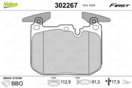 Bromsbeläggsats, Framaxel, bmw, 34 11 2 284 969, 34 11 6 850 850, 34 11 6 859 066, 34 11 6 878 876, 34112284969, 34116850850, 3