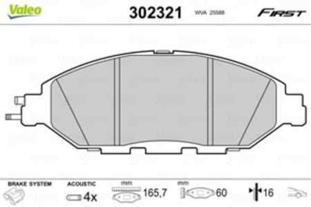 Bromsbeläggsats, Framaxel, infiniti jx suv, qx60, nissan murano iii, pathfinder iv, skyline, skyline coupé, sunny ii, sunny hat