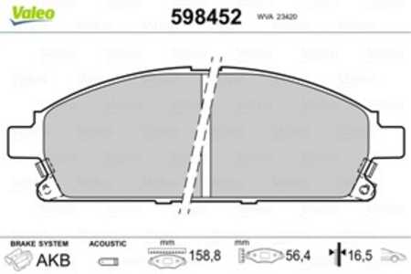 Bromsbeläggsats, Framaxel, acura mdx, infiniti q45 i, q45 ii, qx4, nissan pathfinder ii, x-trail, 410601W385, 41060-1W385, 4106