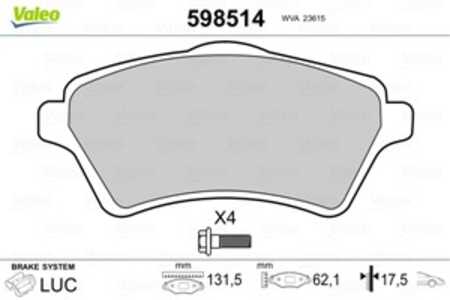 Bromsbeläggsats, Framaxel, land rover freelander i, freelander soft top i, LR021899, SFP000010, SFP000020, SFP500100