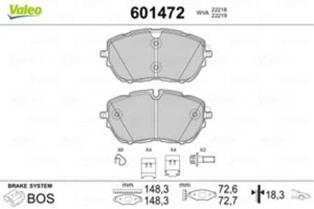 Bromsbeläggsats, Framaxel, citroën,ds,opel,peugeot, 1612373080, 1647859680