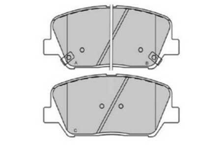 Bromsbeläggsats, Framaxel, hyundai,kia, 58101A6A70, 58101A7A20