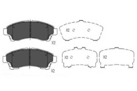 Bromsbeläggsats, Framaxel, mazda b-serie, UGY13323Z, UGY93323Z, UGY93328Z