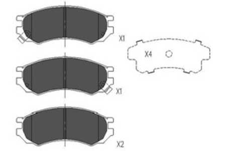 Bromsbeläggsats, Framaxel, nissan primera, primera hatchback, 410600C085, 410600E785, 410600E786, 4106045E85, 4106051E85, 41060