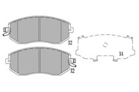 Bromsbeläggsats, Framaxel, subaru,toyota, 26296AJ02A, 26296FJ030, 26296SC000, 26296SC010, 26296SC011, 26296SC020, 26296SC021, S