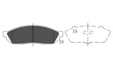 Bromsbeläggsats, Framaxel, honda,suzuki, 45022S0670, 45022SA0660, 45022SA0670, 45022SA0770, 45022SA0N50, 5520050830, 5520056850