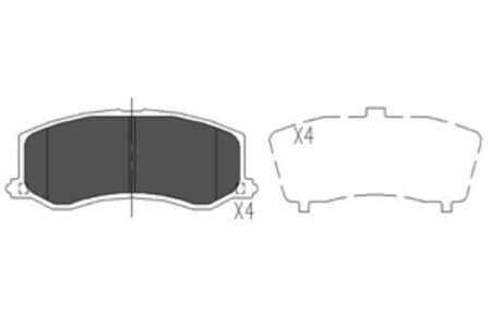 Bromsbeläggsats, Framaxel, suzuki baleno, baleno halvkombi, baleno kombi, swift i, swift cabriolet, swift halvkombi ii, swift s