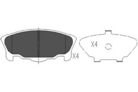 Bromsbeläggsats, Framaxel, daihatsu move, 0449187210000, 0449187215000, 0449187219000, 0449187226, 0449187226000, 0449187230000