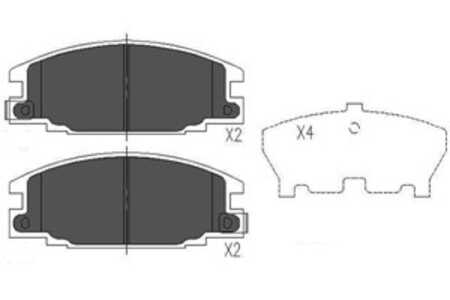 Bromsbeläggsats, Framaxel, isuzu,opel,vauxhall, 1605825, 1605916, 8943357870, 8943357871, 8943881980, 8944611550, 8944611551, 8