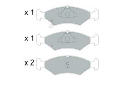 Bromsbeläggsats, Framaxel, fiat,kia, 0K20A3323Z, 0K233323Z, 0K2393323Z, 0K2403323Z, 0K2403323ZA, 0K2A23323Z, 0K2A23323ZA, 0K2A2