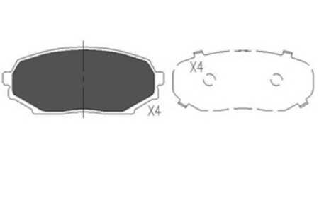 Bromsbeläggsats, Framaxel, mazda mx-5 i, N0Y13323Z, NA0133625, NAY03323ZA, NAY03323ZB, NAY13323Z, NAY13323ZA, NAY13328Z, NAZ033