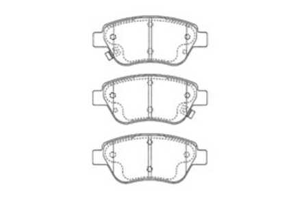 Bromsbeläggsats, Framaxel, opel corsa d, corsa d skåp/halvkombi, proton gen 2, 93191697, PC351110, PW891172