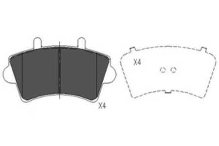 Bromsbeläggsats, Framaxel, nissan,opel,renault,vauxhall, 4106000QAD, 4402993, 4404585, 7701206727, 7701207339, 9110993