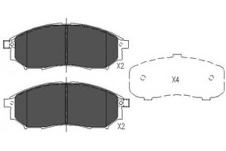 Bromsbeläggsats, Framaxel, renault,infiniti,nissan,vauxhall, 410600023R, 410600V790, 41060AR090, 41060AT30J, 41060CC090, 41060E