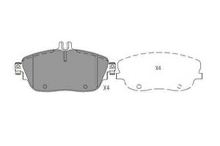 Bromsbeläggsats, Framaxel, infiniti,mercedes-benz, 0004203002, 0064204620, 410605DA0B, 41060HG00B