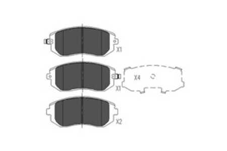 Bromsbeläggsats, Framaxel, subaru, 26296AE160, 26296AG020, 26296AG040, 26296AG060, 26296AG070, 26296AG080, 26296FE000, 26296FE0