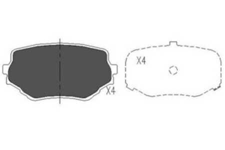 Bromsbeläggsats, Framaxel, suzuki grand vitara i, vitara, vitara cabrio, 1A143323Z, 1A503323Z, 1A523323Z, 1V6L3328ZA, 5520065D0