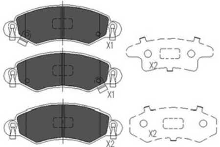 Bromsbeläggsats, Framaxel, opel agila, subaru justy iii, suzuki ignis ii, wagon r halvkombi, wagon r+ halvkombi, vauxhall agila