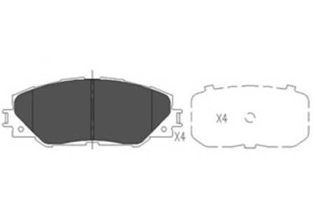 Bromsbeläggsats, Framaxel, toyota, 0446502230, 044650R031, 0446542140, 0446542150, 0446542180, 0446542190, 04465YZZDY, V9118A103