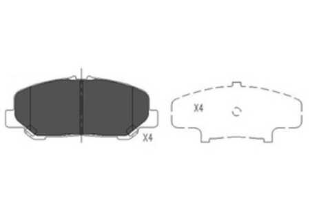 Bromsbeläggsats, Framaxel, toyota alphard / vellfire, previa iii, 0446528520