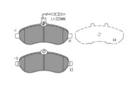 Bromsbeläggsats, Framaxel, citroën,fiat,mercedes-benz,peugeot,toyota, 425363, 425364, 425366, SU001A1066, SU001A1067