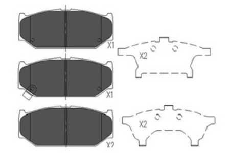 Bromsbeläggsats, Framaxel, suzuki swift iii, swift iv, 29932288, 5520057K10, 5581057K00, 5581057K01, 5581057K02, 5581058M00, 55