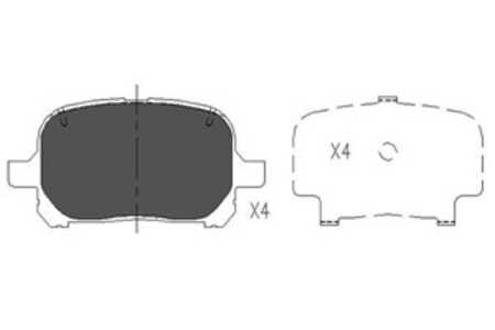 Bromsbeläggsats, Framaxel, lexus es, rx, toyota avalon sedan, camry, harrier, picnic, solara coupé, 0446520550, 0446533120, 044