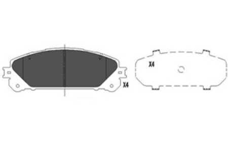 Bromsbeläggsats, Framaxel, lexus,toyota, 044650E010, 044650E020, 044650E040, 0446533490, 0446548150, 044654815079, 0446548160, 