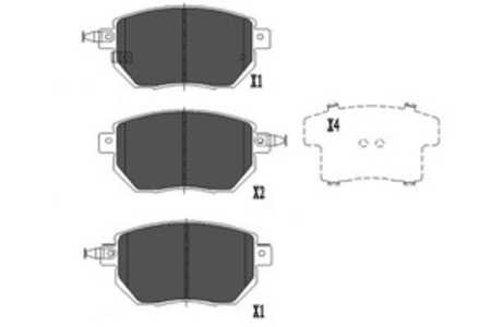 Bromsbeläggsats, Framaxel, infiniti fx, m35, nissan maxima vi, murano i, 41060CA090, 41060CA092, 41060CA093, 41060CG00J, 41060C