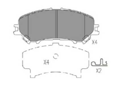 Bromsbeläggsats, Framaxel, nissan qashqai suv ii, qashqai van ii, x-trail iii, x-trail van, renault kadjar, D10604BA0A, D10604C