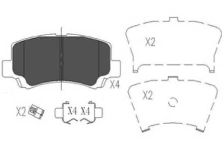 Bromsbeläggsats, Framaxel, suzuki wagon r+ halvkombi, 5581075F00, 5581075F10, 5581075F11, 5581075F12, 5581075F30, 5581075F31, 5