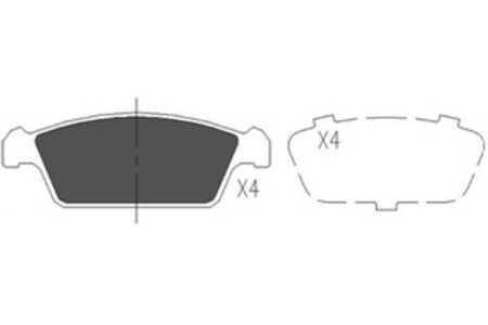 Bromsbeläggsats, Framaxel, daewoo tico, suzuki cappuccino, 1A6133280C, 1A613328B, 1V693328ZA, 4BP365908264, 5520050850, 5521050