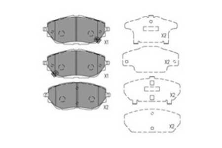 Bromsbeläggsats, Framaxel, toyota c-hr, c-hr van, corolla halvkombi, corolla kombi, 04465F4010, 04465F4020