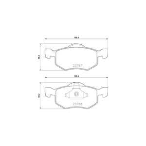 Bromsbeläggsats, Framaxel, ford maverick, mazda tribute, 3L842L361BA, 4547849, 4588141, 4L842L361AB