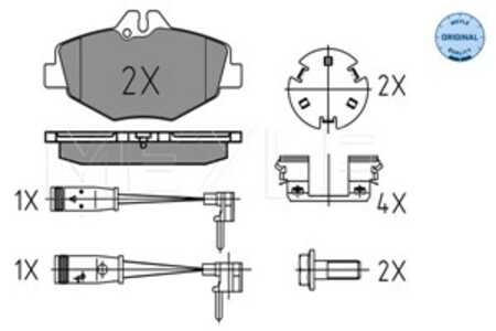 Bromsbeläggsats, Framaxel, mercedes-benz e-klass [w211], e-klass t-model [s211], 003 420 65 20, 003 420 99 20, 004 420 79 20, 0