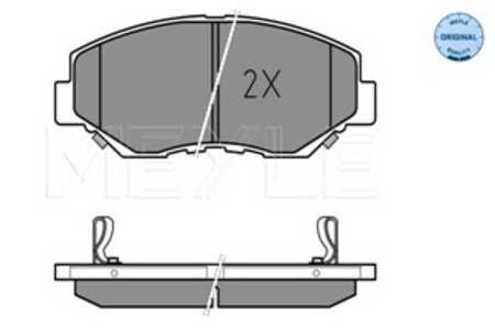 Bromsbeläggsats, Framaxel, honda accord vii, civic halvkombi x, cr-v ii, 06450-S9A-E50, 06450-S9A-E51, 06450-SCV-A02, 45022-S9A