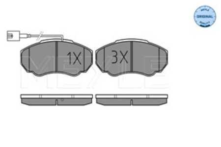 Bromsbeläggsats, Framaxel, citroën,fiat,peugeot, 4252.42, 4252.43, 4254.58, 71752979, 71770074, 71772526, 77362219, 77364862, 9