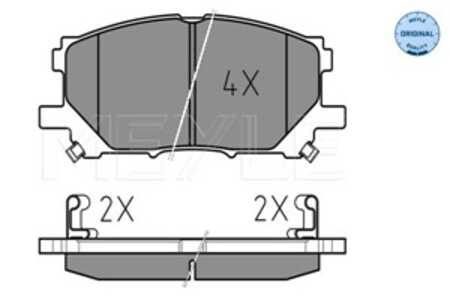 Bromsbeläggsats, Framaxel, lexus gs, rc, rx, 04465-0W070, 04465-48080, 04465-48100, 04465-48110, 04466-0W070