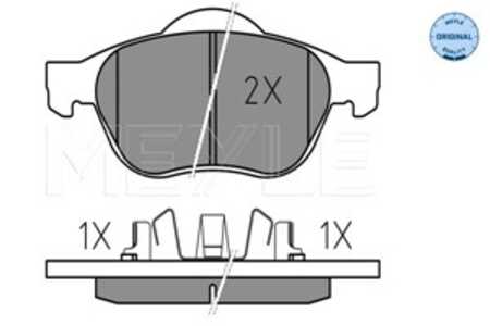 Bromsbeläggsats, Framaxel, toyota avensis, avensis kombi, avensis liftback, 04465-05050, 04465-05070, 04465-05080, 04465-05090