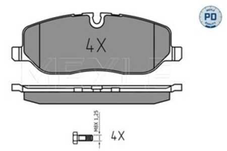 Bromsbeläggsats, Framaxel, land rover discovery iii, discovery iv, range rover iii, range rover sport i, LR019618, SFP500010